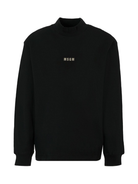 T-shirt per bambina MSGM Kids nero con collo alto F5MSJGTH192 110 MSGM KIDS 