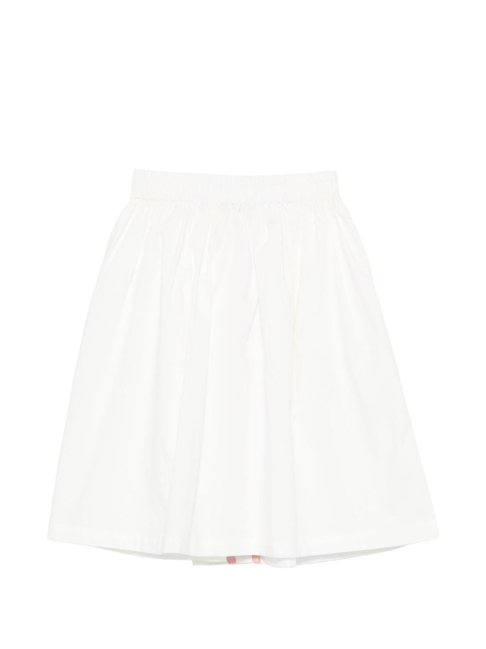 Gonna per bambina Stella McCartney Kids bianca con design a pieghe TY7A20 Z1594 100 STELLA McCARTNEY KIDS 