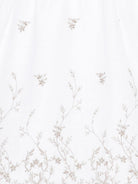Abito per neonata Jesurum bianco con ricamo floreale REZZONICO BIANCO/ORO JESURUM KIDS 