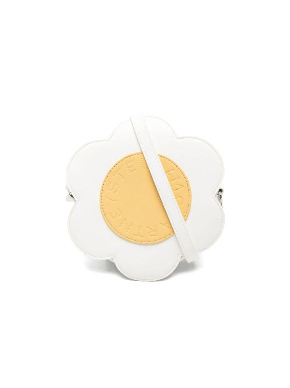 Borsa a fiore per bambina Stella McCartney Kids bianca con design margherita TY0D08 Z2429 101 STELLA McCARTNEY KIDS 