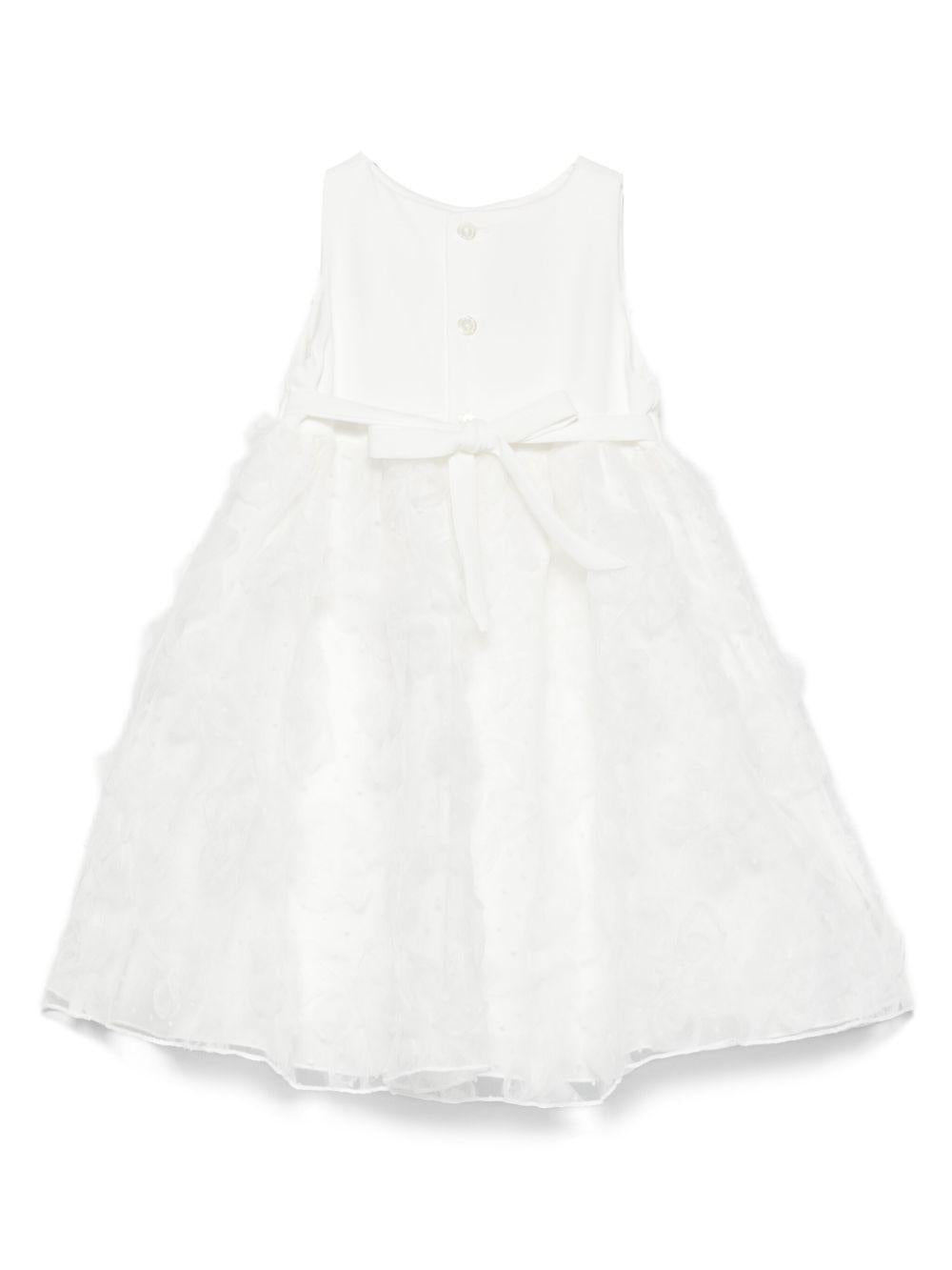 Abito per neonata La Stupenderia Luce bianco con gonna a ruota CBAB52 X26 LA STUPENDERIA 