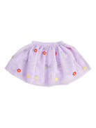 Gonna per neonata Stella McCartney Kids lilla in tulle con ricamo floreale TX7001 Z3217 522EM STELLA McCARTNEY KIDS 