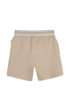 Shorts per neonato Boss Kids marrone chiaro con vita a righe J52871 249 BOSS KIDS 