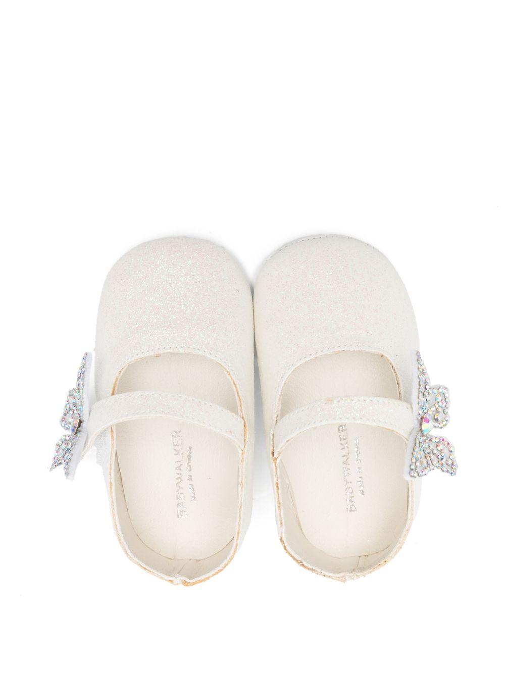 Ballerine per neonata BabyWalker bianco con farfalle PB1658 WHITE BABYWALKER KIDS 