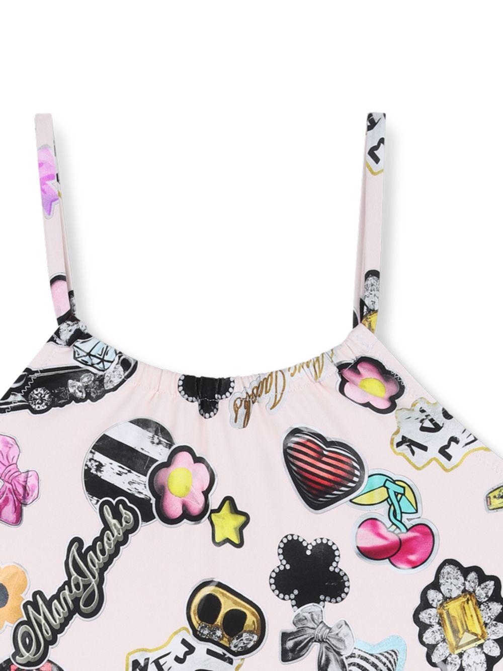 Costume da bagno per bambina The marc Jacobs Kids rosa chiaro W60759 470 THE MARC JACOBS KIDS 