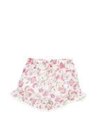 Shorts Vallaloid per neonata Louise Misha bianco con stampa fiori all-over FRI-S26-S0070 CREAM LOUISE MISHA KIDS 
