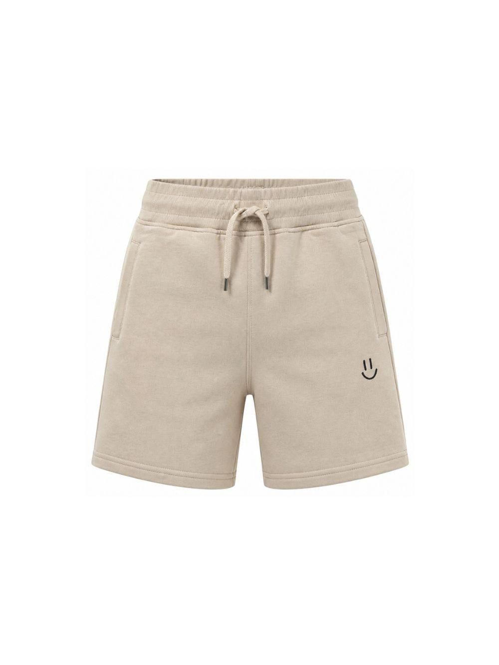 Shorts per bambino Molo Kids beige con stampa smile 6S26H201 8894 MOLO KIDS 