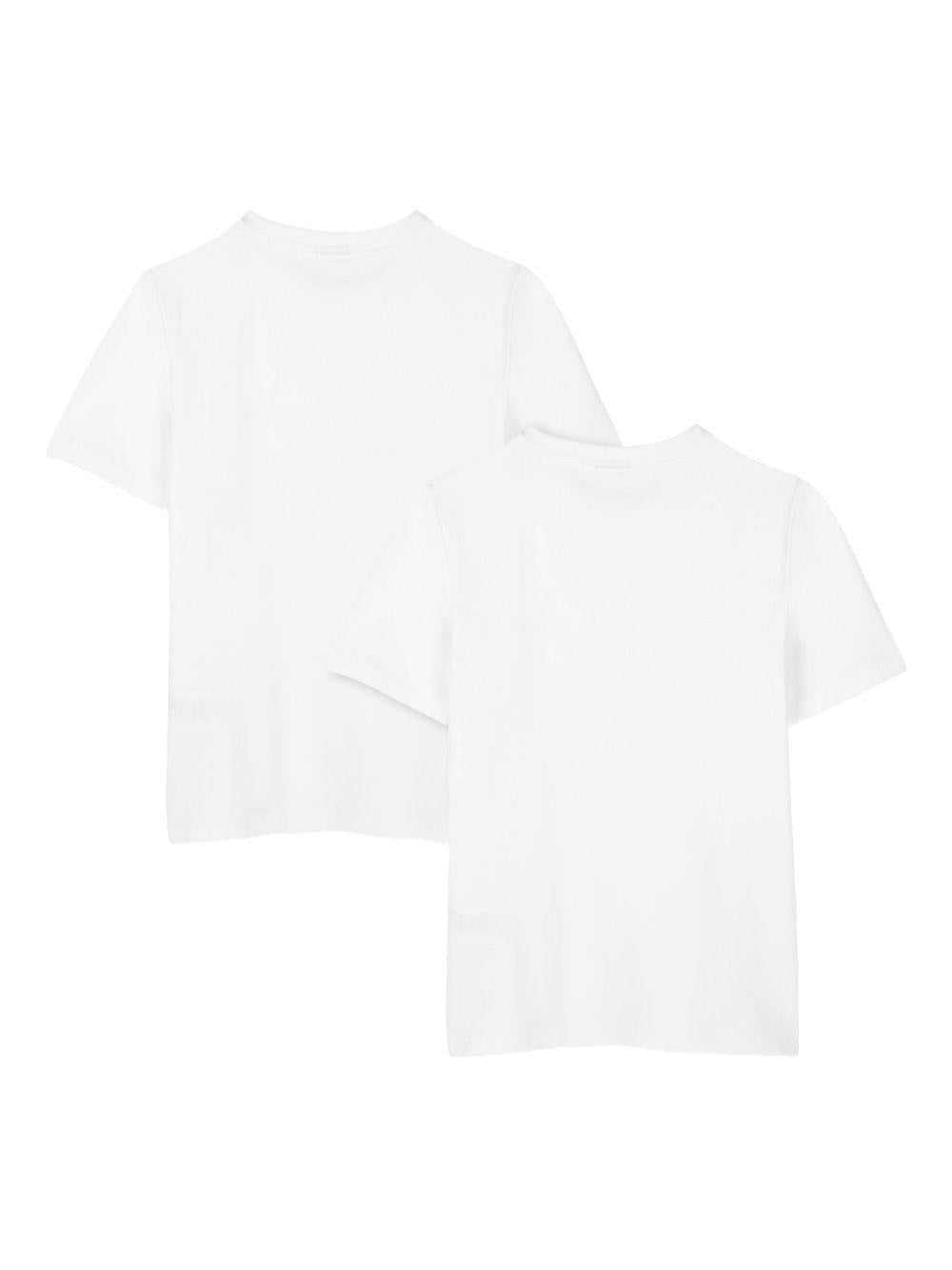 Set di due t-shirt per bambino Boss Kids bianche con logo sul davanti J52680 10P BOSS KIDS 