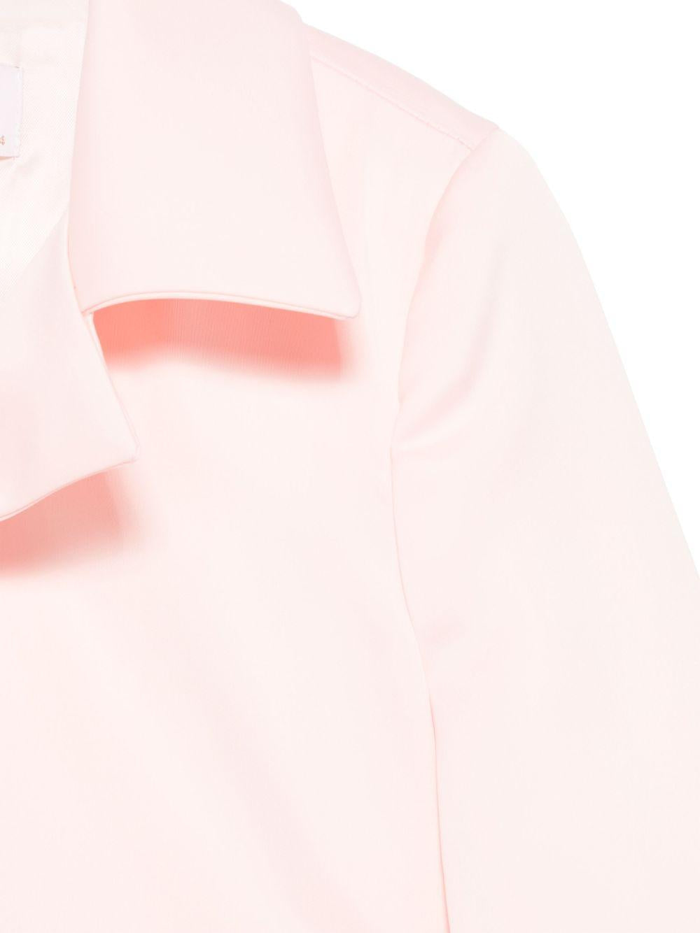 Giacca per bambina Colorichiari rosa in raso con parte frontale senza chiusure FL808175 4856 84 COLORICHIARI KIDS 