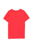 T-shirt per bambini Moschino Kids rossa con stampa grafica con logo H6M058LAA20 50109 MOSCHINO KIDS 