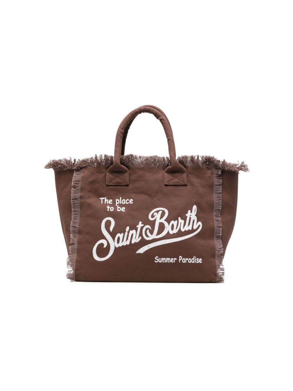 Borsa Vanity MC2 Saint Barth marrone con logo a contrasto VANI001 00098L MC2 ST. BARTH KIDS 