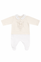 Set tre pezzi per neonati Fendi Kids beige con stampa Cavallino Fendi BUK160 8RA F19J5 FENDI KIDS 