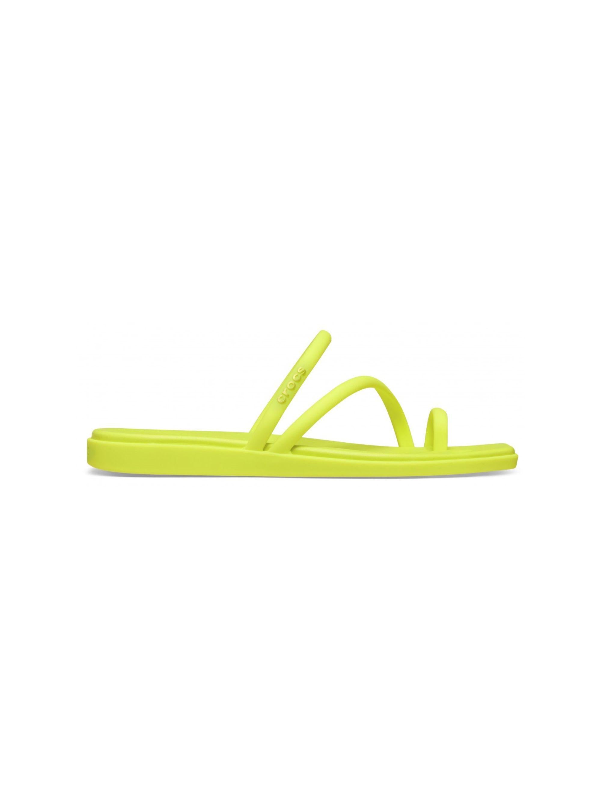 Infradito Miami per donna Crocs gialle con dettaglio ad incrocio 209862 CIT CROCS 