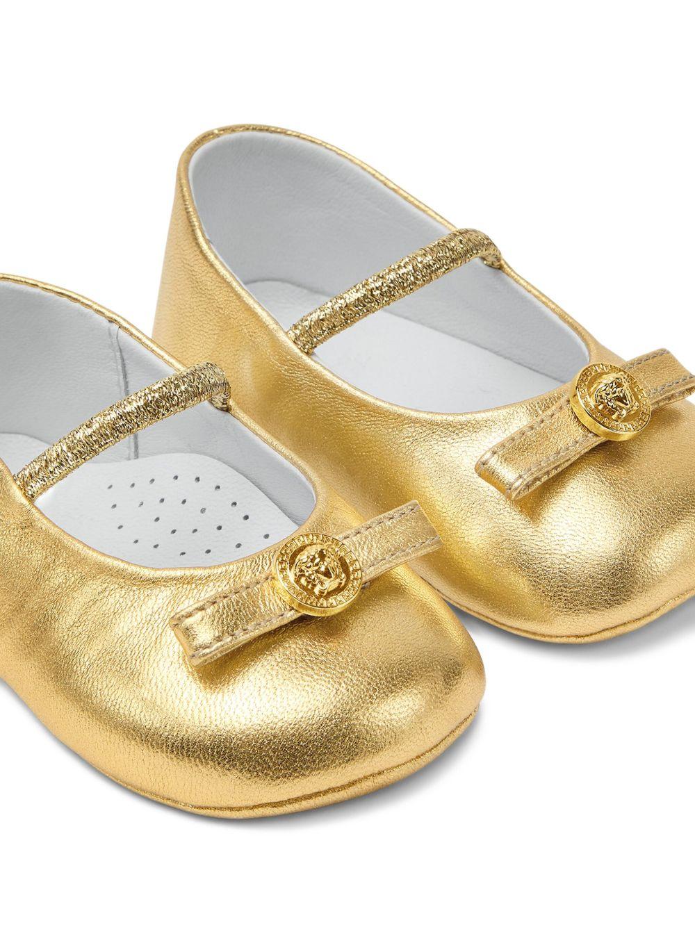 Ballerine Gianni Ribbon per neonata Versace Kids color oro 10212601A15515 1X00V VERSACE KIDS 