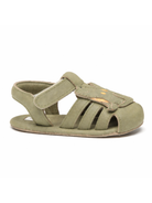 Scarpine primi passi per neonato Donsje verde con applicazione rana 1043001 NL126 DONSJE KIDS 