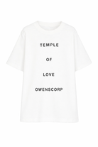 T-shirt Jumbo per bambino Rick Owens Kids bianca con scritta sul davanti BG01F3274RNP14P 1109 RICK OWENS KIDS 