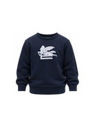 Felpa per bambino Etro Kids blu con motivo Pegaso GZ4H10 Z3183 617 ETRO KIDS 