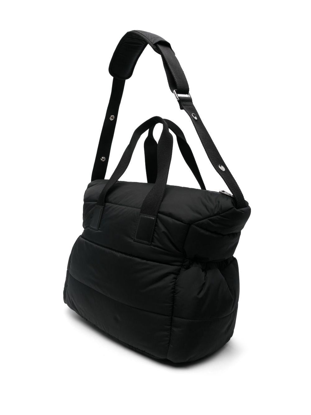 Borsa fasciatoio Mommy per neonati Moncler Enfant nera con tracolla regolabile L19515D00001M6811 999 MONCLER ENFANT 