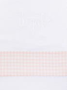 Coperta per neonata Il Gufo bianco con bordo a quadri P25OG060MF001 0132 IL GUFO KIDS 