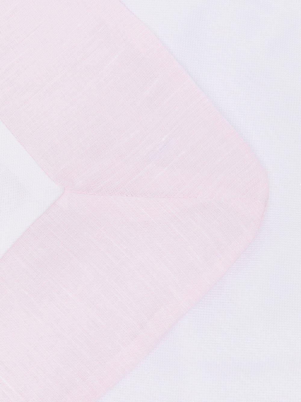 Copertina per neonata La Stupenderia bianca con dettaglio fiocco rosa 2TBCO52 N01D33 LA STUPENDERIA 