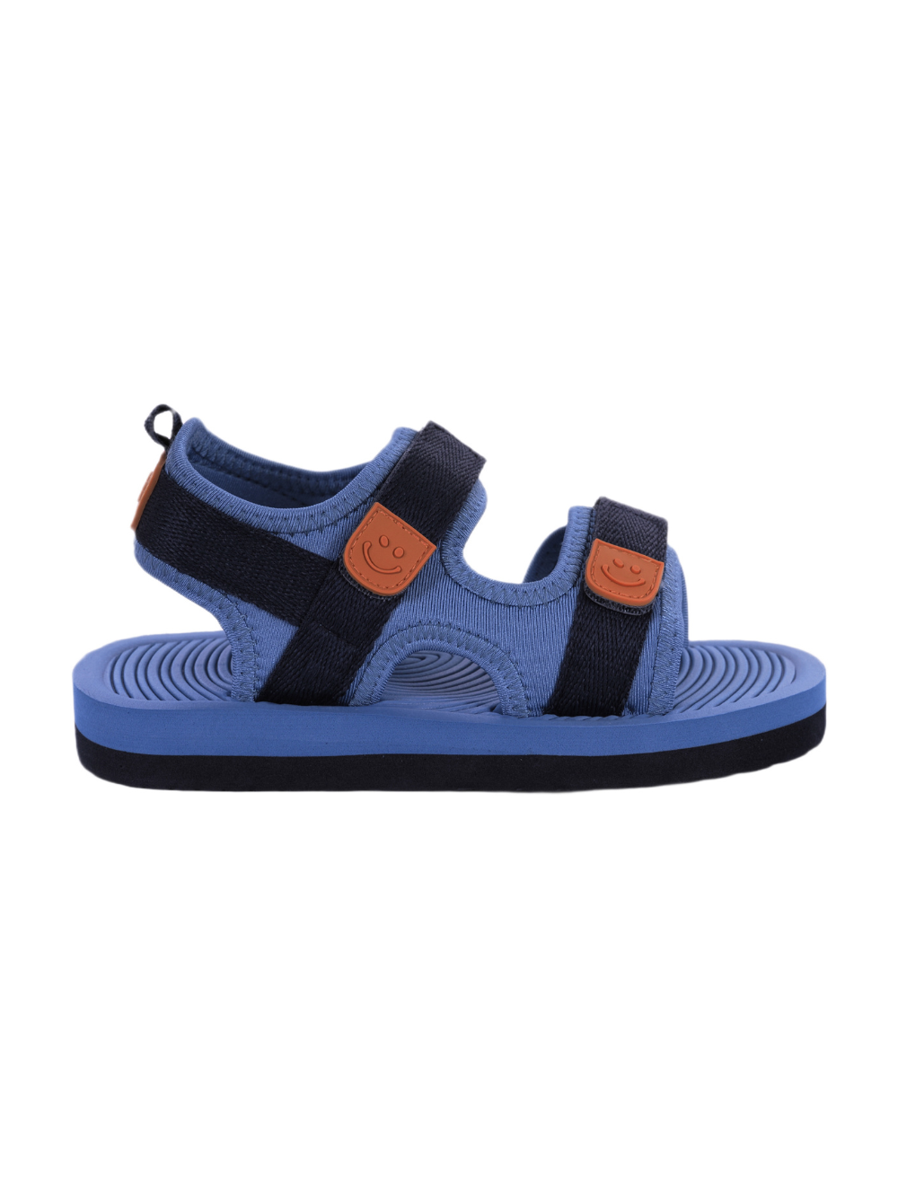 Sandali per bambino Molo azzurro con fasce e motivo smile 7S26U301 5615 MOLO KIDS 