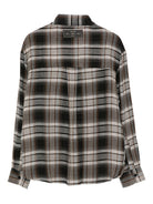Camicia per bambina MSGM Kids nero con motivo a quadri con decorazione F5MSJGSI133 140 MSGM KIDS 