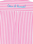 Camicia per donna MC2 Saint Barth multicolore con scritta "Odio il lunedì!" ricamata sul retro BRIG001 01370L MC2 ST. BARTH 