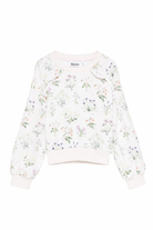 Felpa per bambina Molo bianca con stampa fiori all-over 2S26J211 9541 MOLO 