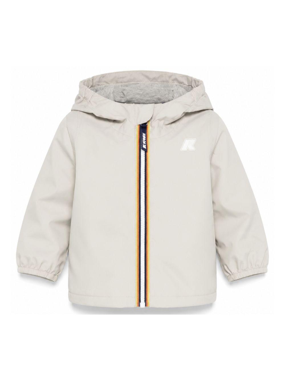 Giacca per neonati K Way Kids beige con cappuccio K4136IW 634 K-WAY KIDS 