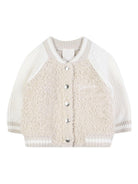 Cardigan per neonata Givenchy Kids beige con design ricamato H31022 184 GIVENCHY KIDS 