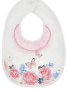 Set neonata Monnalisa bianco con stampa a fiori 35G504 7000 9990 MONNALISA KIDS 