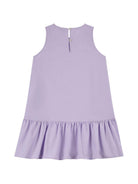 Abito per bambina Moschino Kids viola con stampa sul davanti HDV0HELLA10 51683 MOSCHINO KIDS 