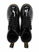 Stivaletti 1460 per bambini Dr. Martens Kids neri con linguetta con logo 15382003 1460 BLACK Dr martens kids 