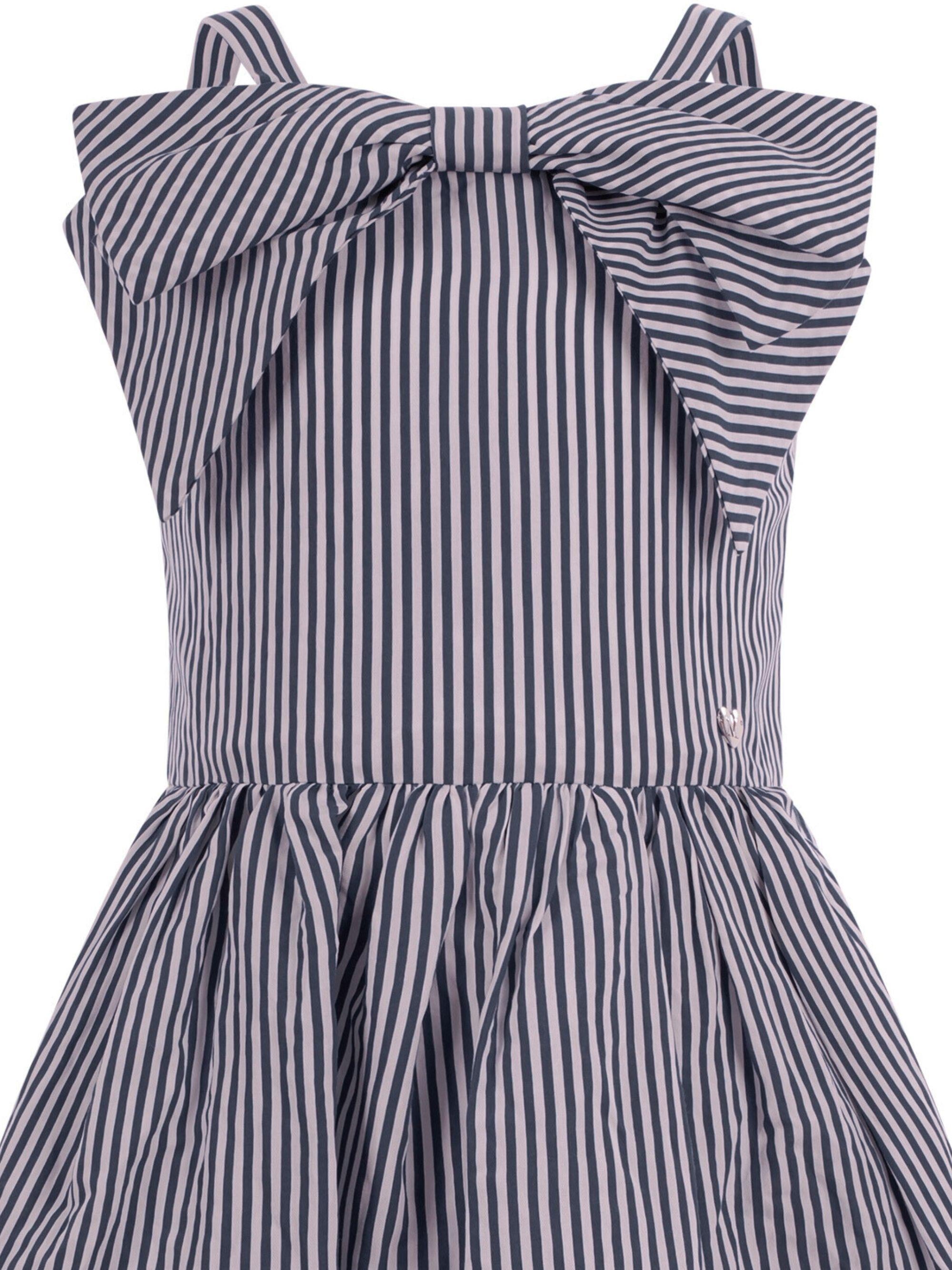 Abito per bambina Monnalisa blu a righe 11G914 7315 9956 MONNALISA KIDS 