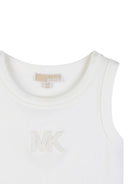 T-shirt per bambina Micheal Kors Kids bianca con logo sul davanti R30609 117 MICHAEL KORS KIDS 