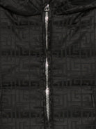Giubbino per neonato Balmain Kids nero con design trapuntato BX2530 B0092 930 BALMAIN KIDS 