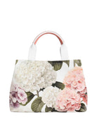 Borsa shopper per bambina Dolce & Gabbana Kids bianca con stampa a fiori all-over EB0116 AS732 HA5XG DOLCE & GABBANA KIDS 