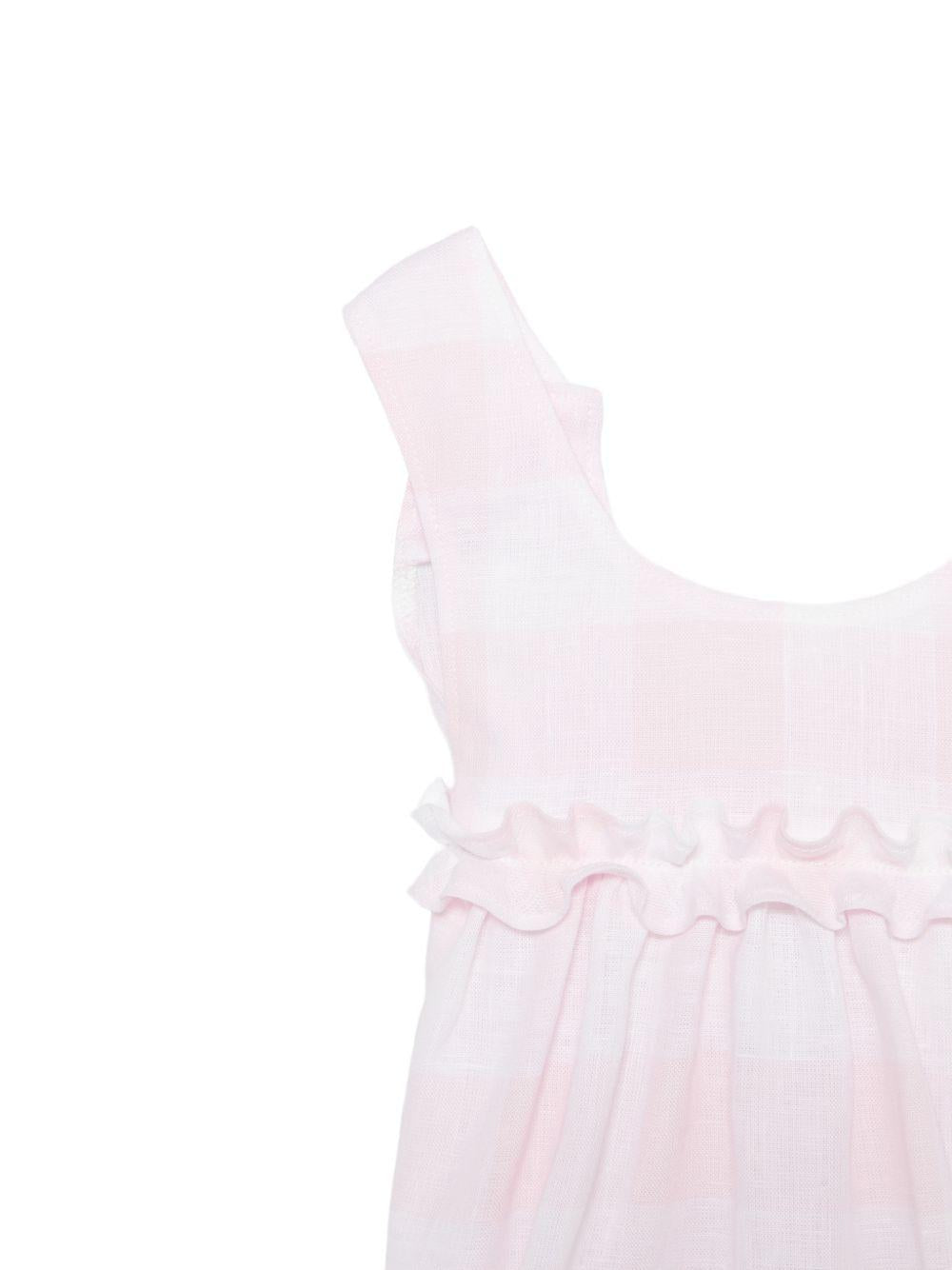 Abito per neonata Il Gufo rosa con scollo a U P26GVP0004L3016 310 IL GUFO 