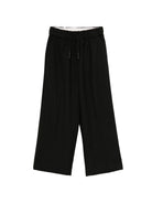 Pantaloni sportivi per bambino John Richmond Junior neri con vita elasticizzata RBP26243PA BLACK JOHN RICHMOND KIDS 