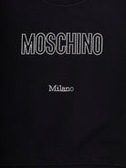 Felpa per bambina Moschino Kids nera con logo sul davanti HDF06PLDA25 60100 MOSCHINO KIDS 