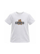 T-shirt da bambino Moschino Kids bianca con stampa orsetto HZM058LAA03 10101 MOSCHINO KIDS 