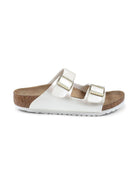 Ciabatte per bambina Birkenstock Kids Arizona bianche con doppia chiusura con fibbia 1029456 PEARL BIRKENSTOCK KIDS 