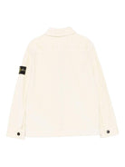 Giubbino per bambino Stone Island Junior bianco con cerniera K2S161200003S0199 V0093 STONE ISLAND JUNIOR 