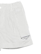 Set camicia e shorts per neonato Givenchy Kids bianco con design a righe H31189 N78 GIVENCHY KIDS 