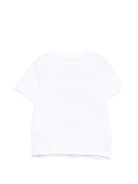 T-shirt per neonato Stella McCartney Kids bianca con stampa palla da rugby TY8640 Z0434 100 STELLA McCARTNEY KIDS 