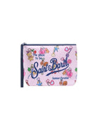 Borsa Aline MC2 Saint Barth rosa con stampa grafica charms ALIN001 00518L MC2 ST. BARTH KIDS 