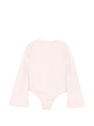 Body per bambina Palm Angels Kids rosa con maniche larghe F6PAJGBY042 042 PALM ANGELS KIDS 