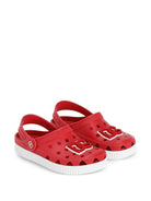 Sandali per bambini Dolce & Gabbana Kids rossi con applicazione logo sul davanti DN0213 AT079 80303 DOLCE & GABBANA KIDS 