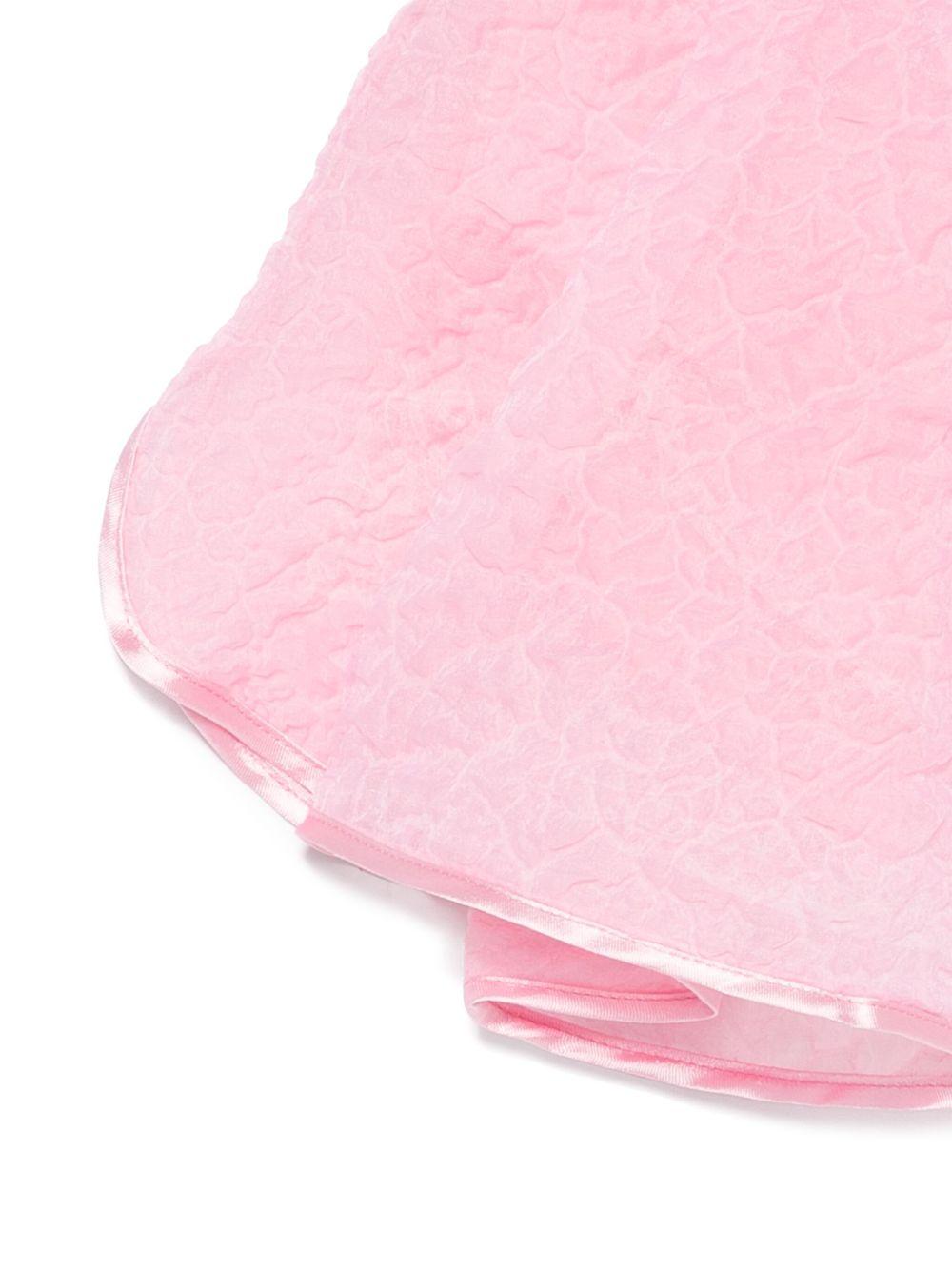 Shorts per bambina Vivetta rosa in mistgo cotone con pizzo sovrapposto VE2553 ROSA VIVETTA KIDS 