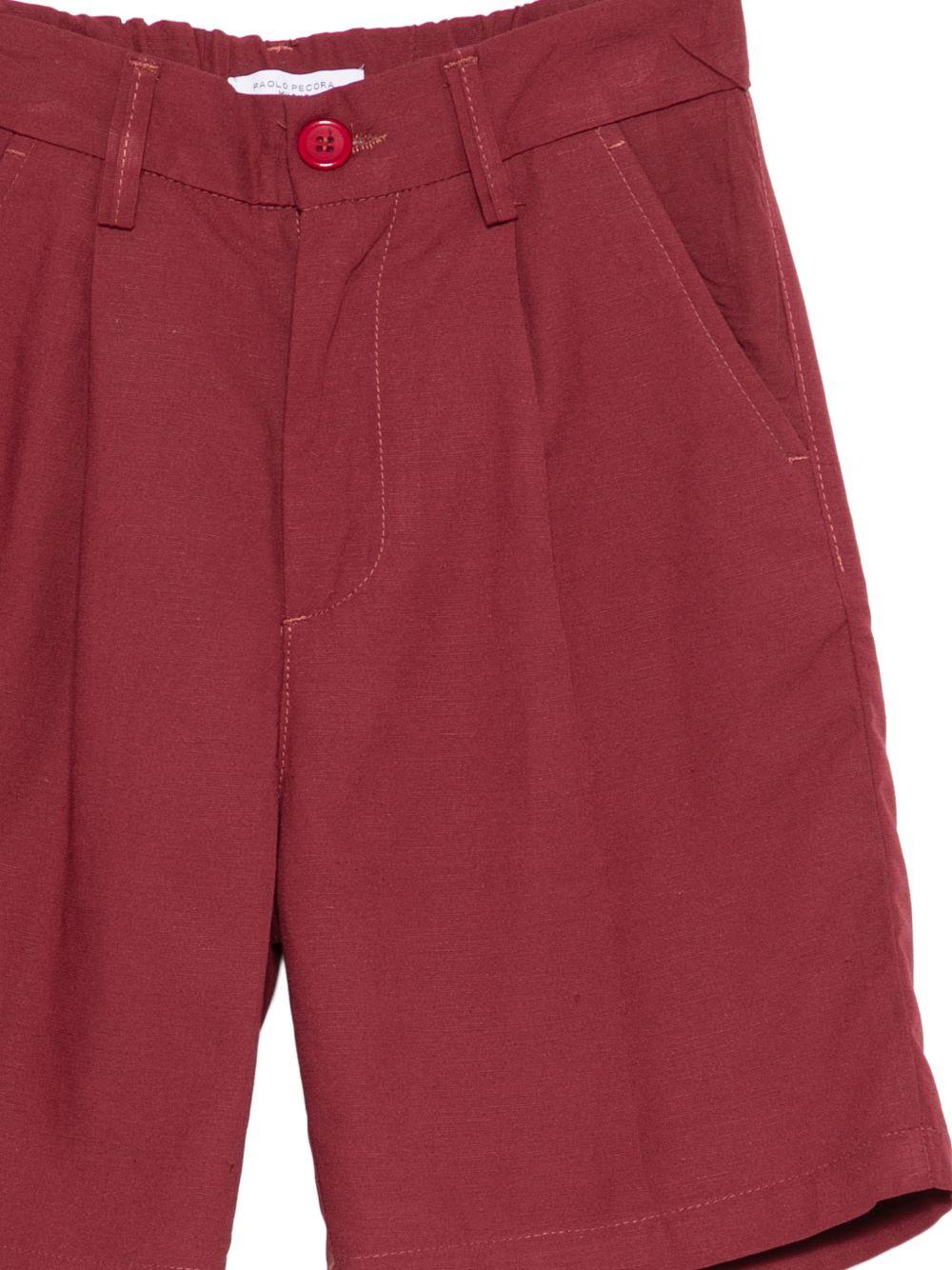 Bermuda per bambino Paolo Pecora Kids rosso con pieghe PP4382 CHERRY PAOLO PECORA KIDS 